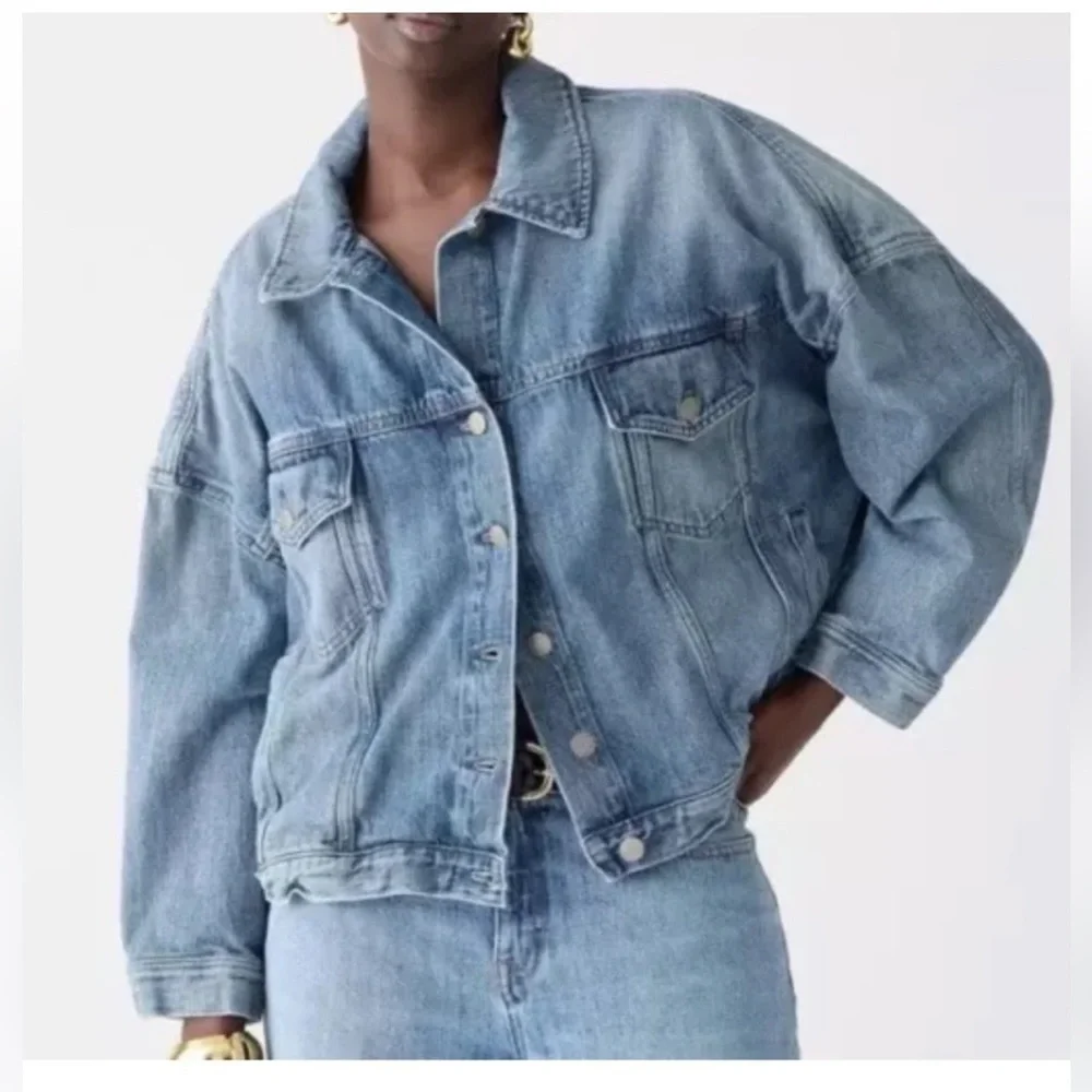 J. Crew Limited-edition Point Sur denim trucker jacket in Beach Way wash Medium
